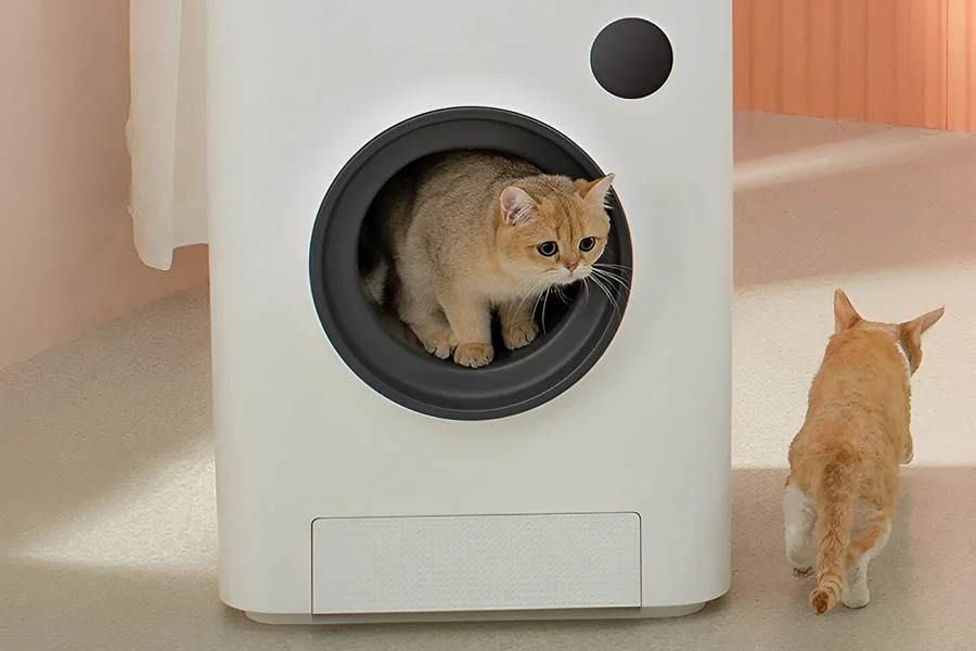 automatic litter box enclosure