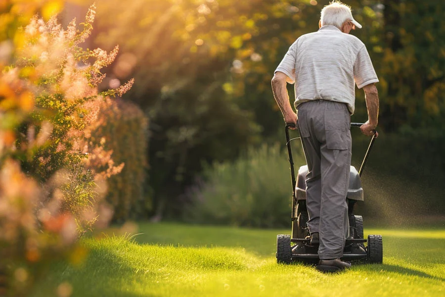 small electric push mower